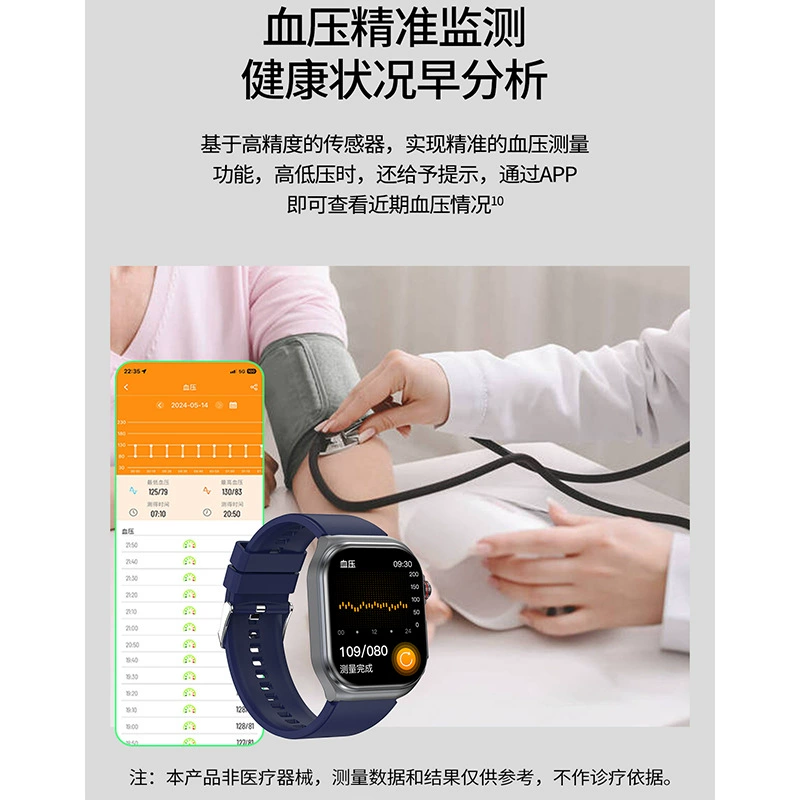 ET585 умные часы микро -физический осмотр AMOLED экран ECG ECC неинвазивное измерение крови липидов умные часы