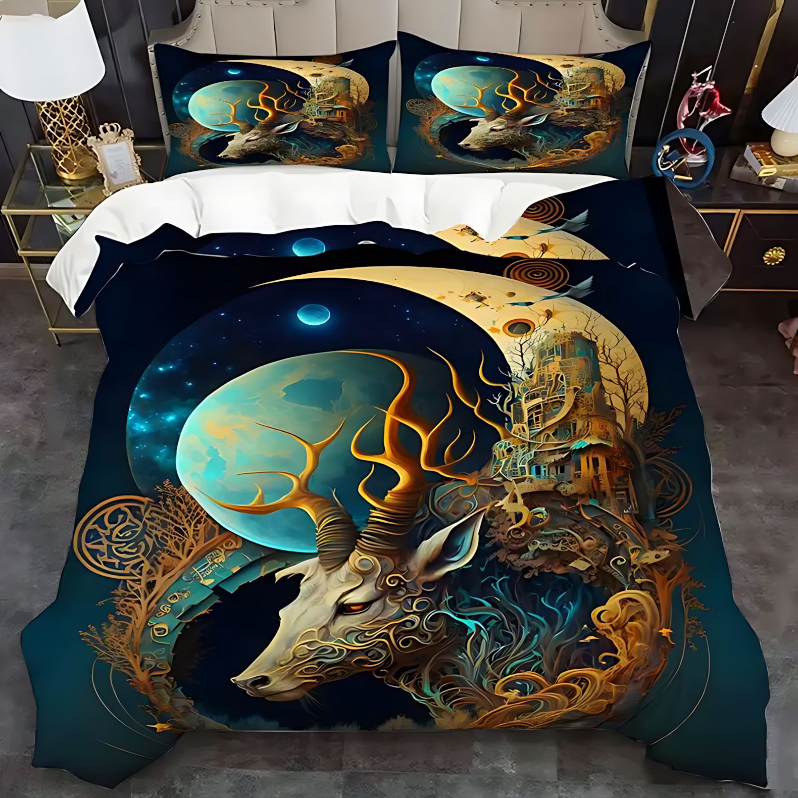 TEMU / JIT Nuevo producto transfronterizo Shenlu Xingyue HD impresión digital colchón funda funda