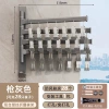 [Gun Ash] Folding Socks Stand-Four-Pole with 28 windproof clips [Puncture/No punching]