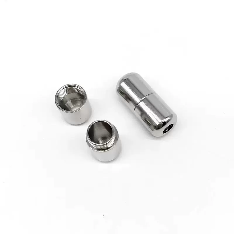 厂家现货大量镀纯银胶囊扣打结扣网纹懒人鞋扣