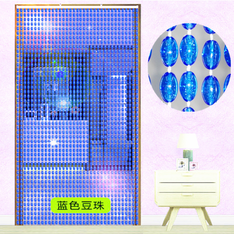 Wholesale pea bead curtain curtain plastic finished acrylic anti-crystal porch curtain partition decoration wholesale free