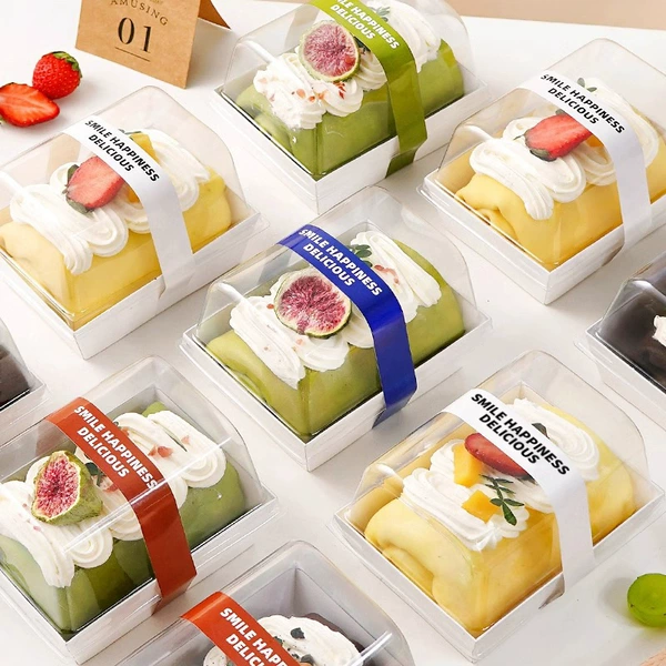 White high-lid box + five-color English stickers 50 sets - subject to the picture (large quantity discount)