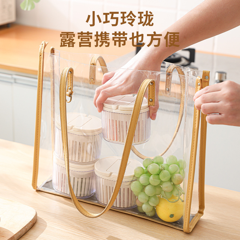 Mini caja de sellado de grado alimenticio cocina refrigerador almacenamiento doméstico drenaje de agua con cubierta de almacenamiento de agua de cocina