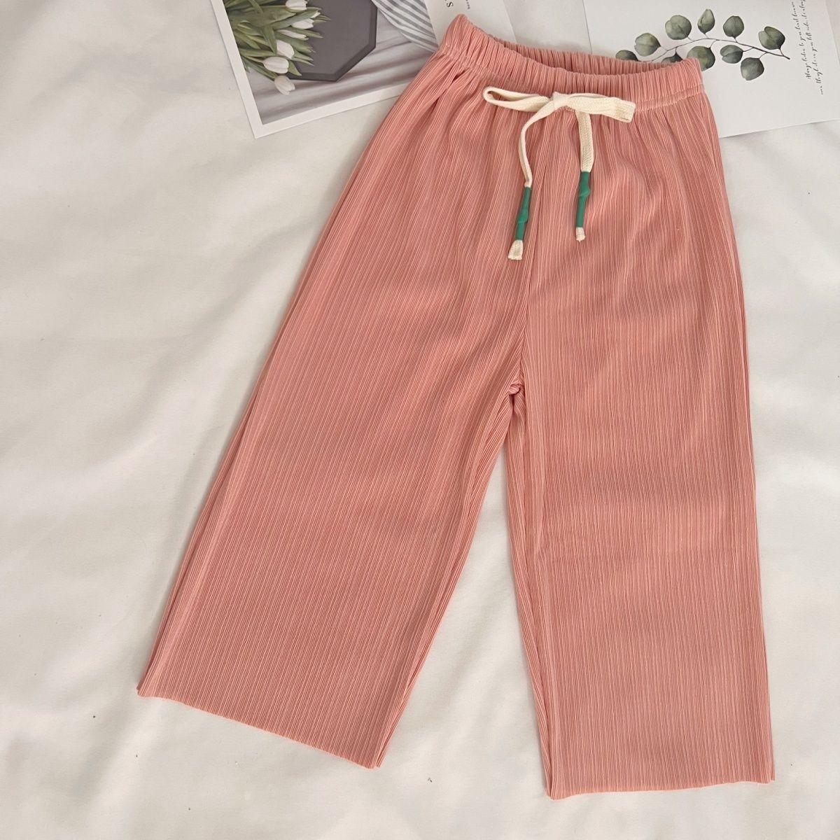 Girl'S Gender Basic Solid Color Polyester Pants & Leggings