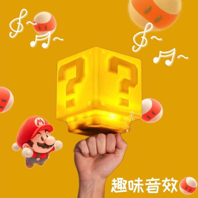国境を越えた売れ筋マリオ共同ブランドナイトライトオリジナルサウンドエフェクトプレススイッチベッドサイドスタディクリエイティブトレンディな装飾品|undefined