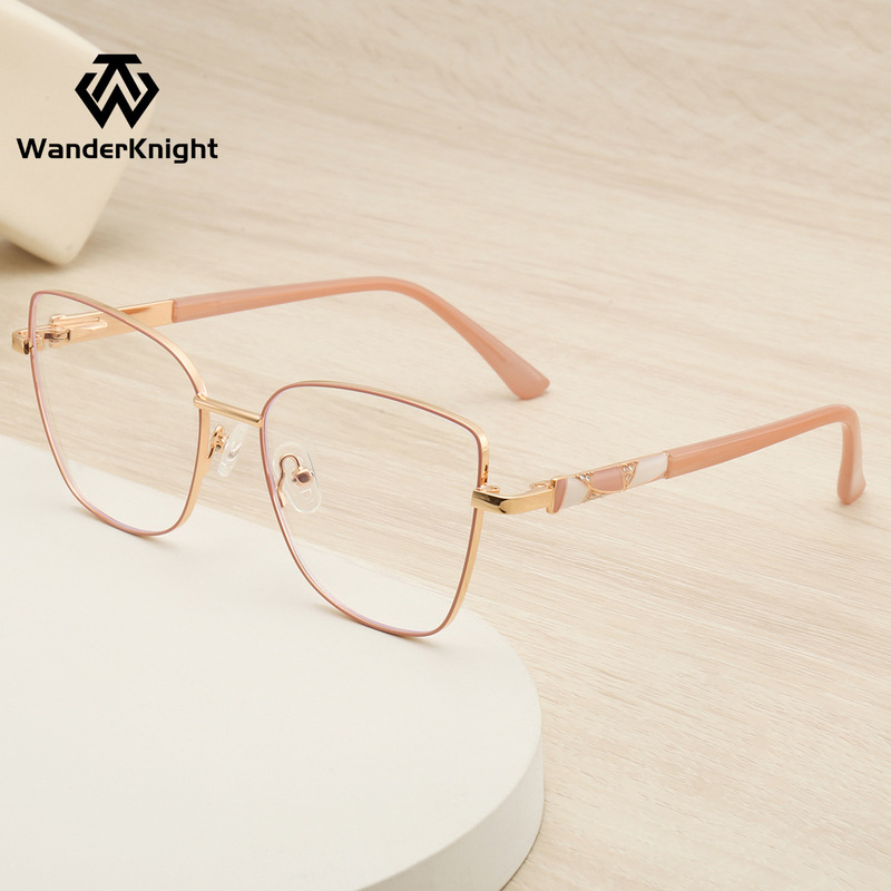 South American new fashion metal women's optical glasses frame anti-blue trend ultra light glasses frame manufacturers wholesale