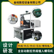 叁线数控厂家直销双头铜螺帽热压植入机 上网本铜螺帽热压植入机