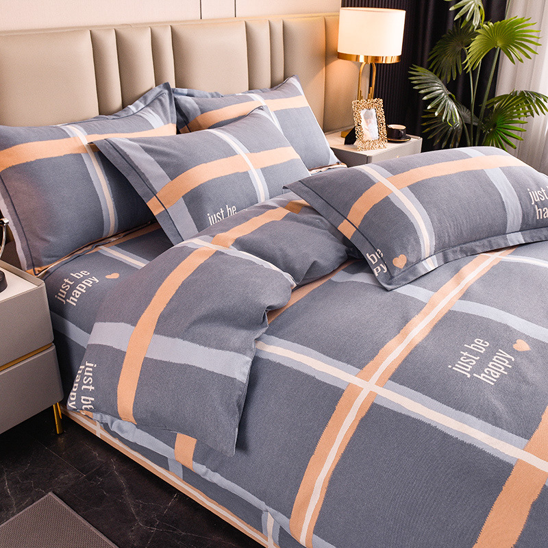 Algodón grueso molido cuatro piezas de sábanas cubiertas de ropa de cama de grado madre y bebé cuatro temporadas de tres piezas de algodón