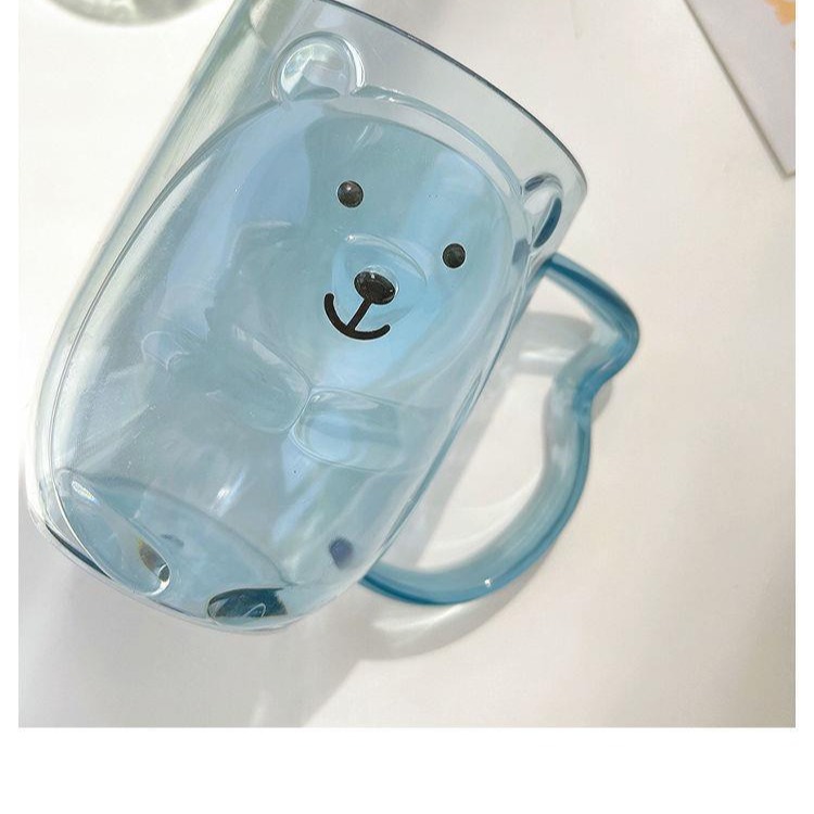 Transparente oso enjuague bucal taza hogar hembra cepillo de dientes taza cepillado taza de lavado plástico dormitorio cepillo de dientes taza pareja cepillo de dientes taza