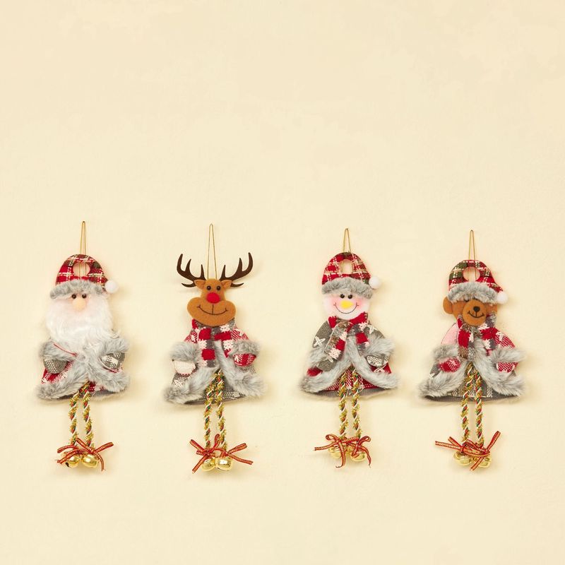 クリスマスの鈴はサンタクロースのヘラジカ雪だるまの熊の部品を飾ってクロスボーダーのシリーズの新品のクリスマスツリーの装飾の布芸を飾ります。|undefined