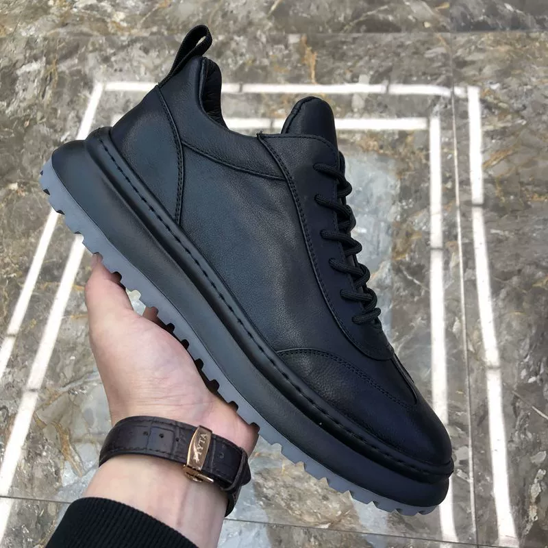 Новая Мужская обувь из натуральной кожи, повседневная обувь, кожаные кроссовки, мужские модные белые туфли в Корейском стиле, универсальные хлопковые туфли на флисовой подкладке