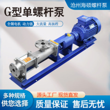 G型单螺杆泵G25-1不锈钢自吸浓浆污泥螺旋泵高扬程耐腐蚀螺杆泵