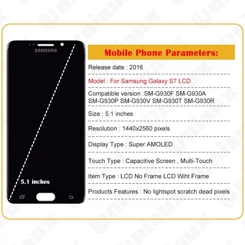 Samsung, Galaxy s7, оригинальный экран