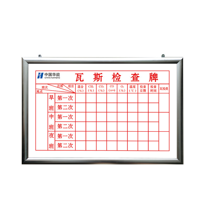 福露雨 瓦斯检查牌