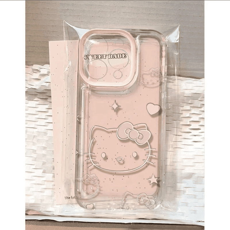 Pink Line Heart Kt Phone Case Suitable for Apple 17Promax Iphone15 High Aesthetic Value 14 Cute 13 Soft Girl Pink Line Heart Kt Phone Case Suitable for Apple 17Promax Iphone15 High Aesthetic Value 14 Cute 13 Soft Girl
