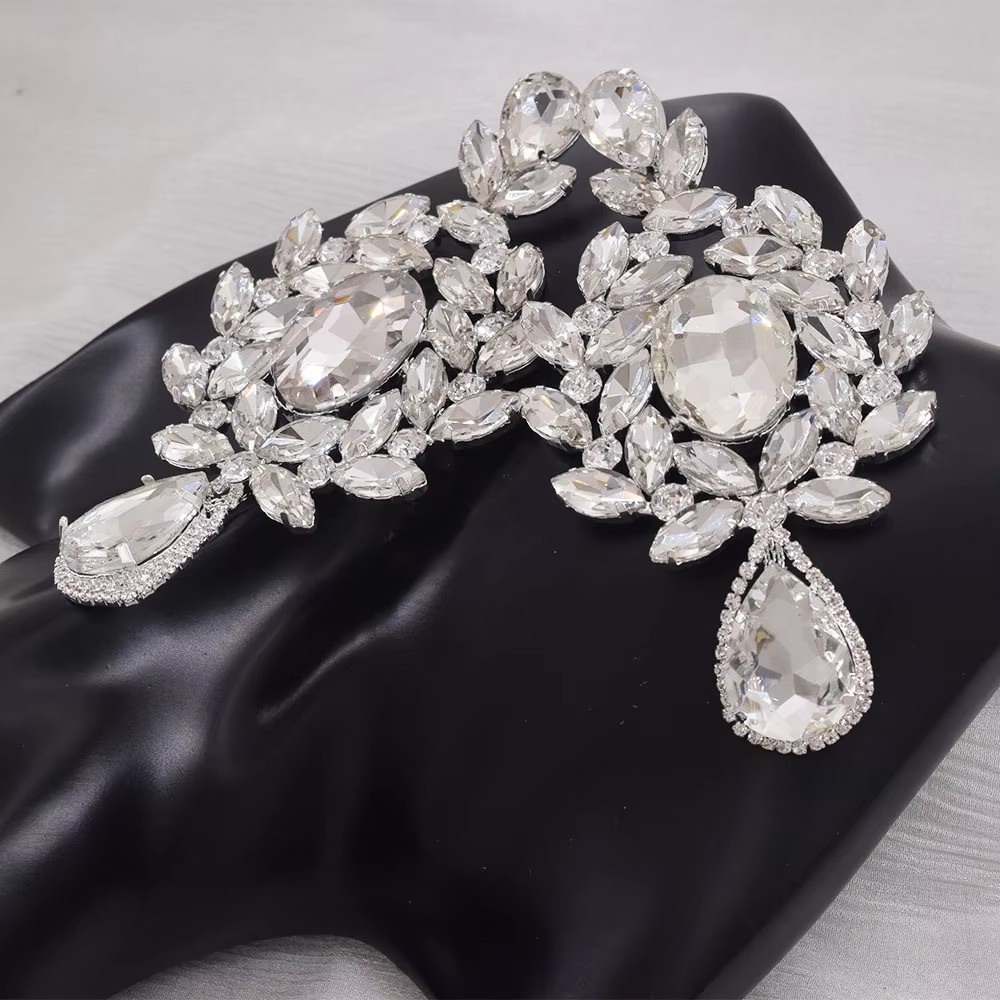 Luxury Statement Hoop Earrings For Women With Sparkling Diamonds_voghion.com