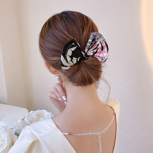 Lazy man's magic twist hairpin hairpin bow headdress with the same style of ball head hairpin hairband hair accessories