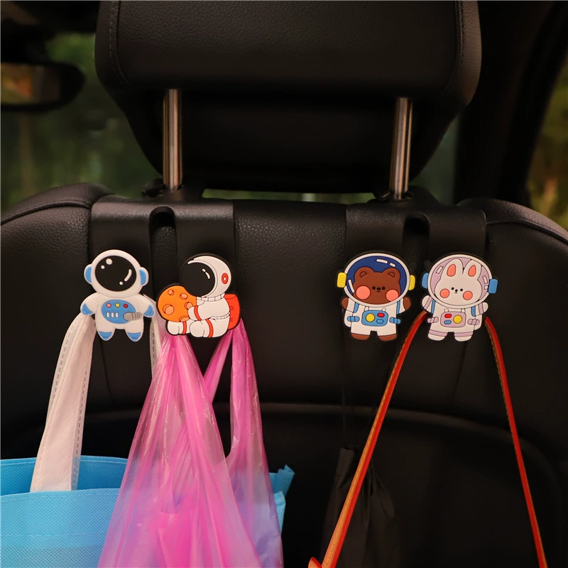 Автомобильный крючок двойной мультяшный стул спинка висит многофункциональный автомобильный крючок креативные автомобильные аксессуары для интерьера автомобиля