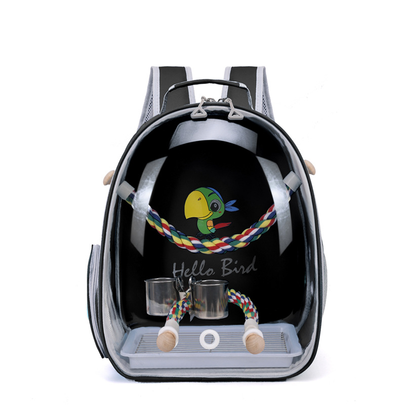 Hola novia bolsa de pájaros bolsa de loros bolsa de hombro mochila porosa transpirable portátil máquina de almacenamiento de cenizas piel de tigre de xuanfeng