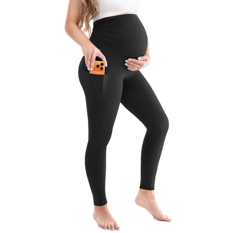 2026 Amazon Foreign Trade Women's New European and American Style Maternity Yoga Pants with Side Pockets Sports Leggings 2026 Amazon Foreign Trade Women's New European and American Style Maternity Yoga Pants with Side Pockets Sports Leggings