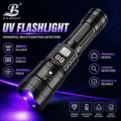 UV fənərlər – Professional High-Intensity Zoomable Small Rechargeable - 0007-purple-light