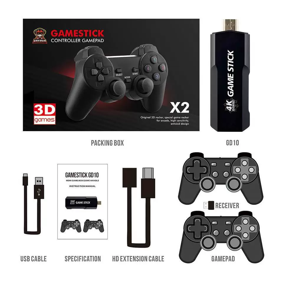 GD10 X2 HD PSP домашняя видеоигра Pandora Game Box 4K беспроводной открытый исходный код игровая приставка