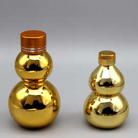 金色葫芦瓶镀金空瓶蛋白瓶氨基酸原瓶子100cc80cc小样瓶