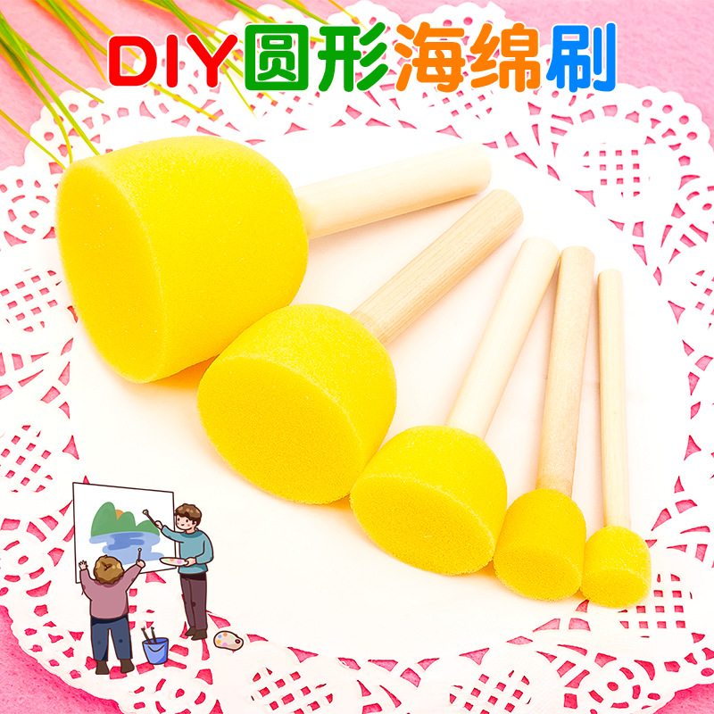 Children's art sponge brush