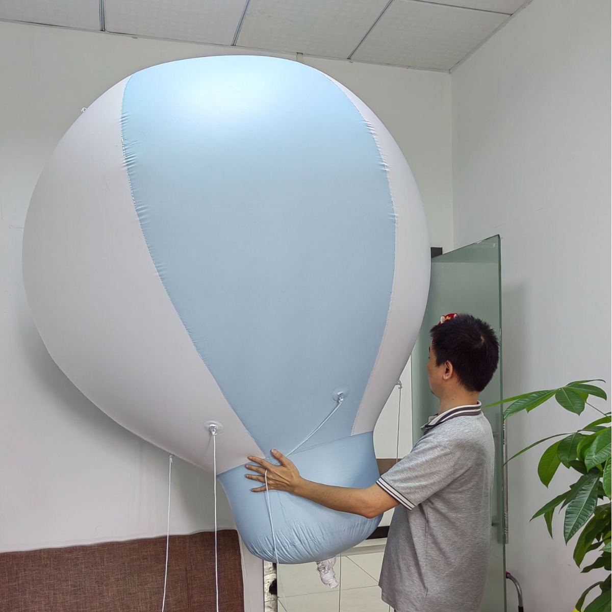 现货 PVC热气球 约1.8米 可以飘空