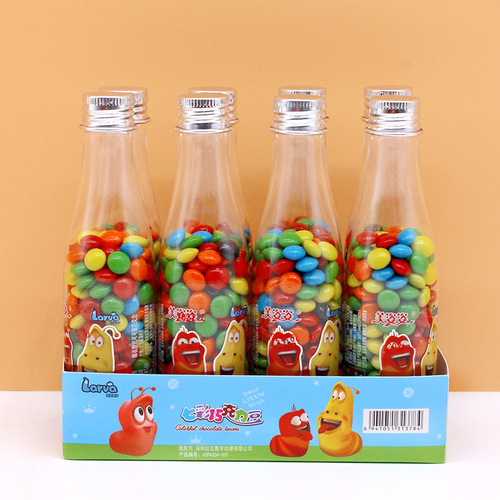 Golden Rice 70g colorful crispy chocolate beans children's snacks drift bottle candy rainbow candy