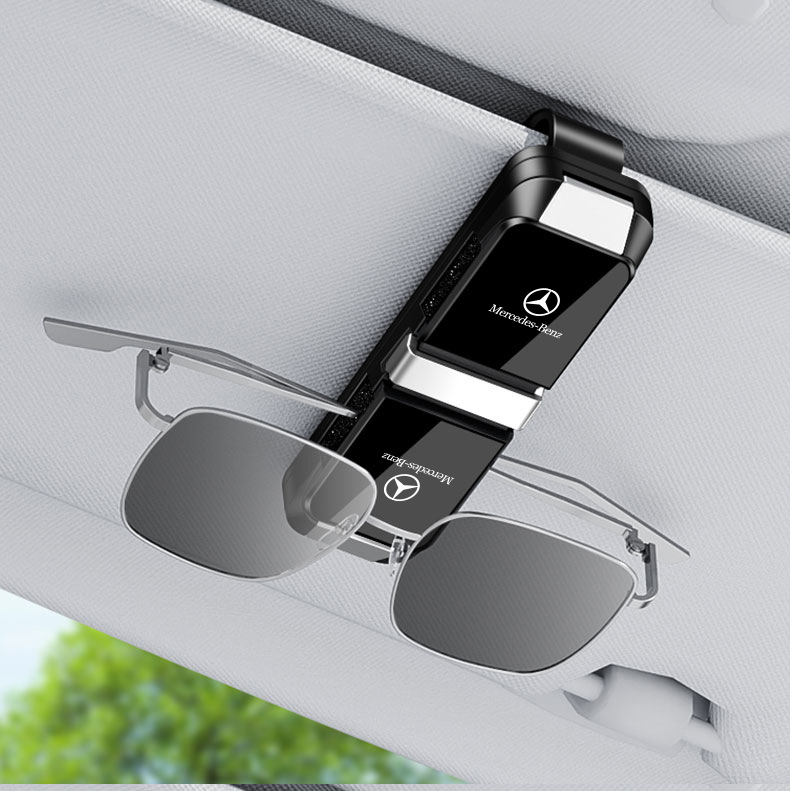 Multifunctional Car Glasses Holder, Dual-Purpose Car Glasses Frame, Dual-Use for Documents and Sunglasses, Car-Mounted Glasses Case Holder for Men