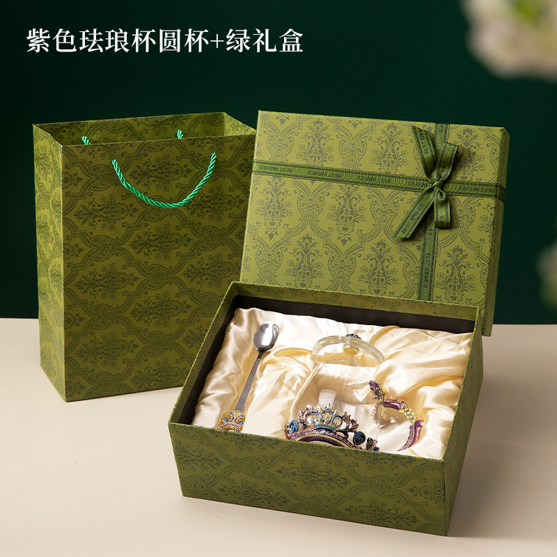 中秋节送老师礼品生日礼物女生送朋友闺蜜高级感实用铃兰杯珐琅杯|undefined