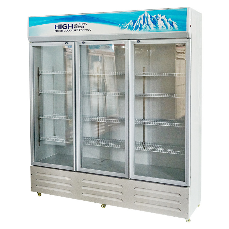 酒吧冰柜商用啤酒冷柜双门饮料冷藏柜保鲜展示柜超市冰箱三门|undefined