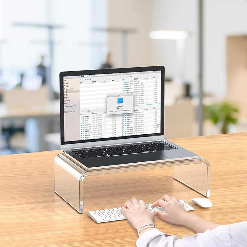Cross-Border Computer Riser Acrylic Display Stand Computer Stand Keyboard Vertical Step U-Shaped Laptop Stand Cross-Border Computer Riser Acrylic Display Stand Computer Stand Keyboard Vertical Step U-Shaped Laptop Stand