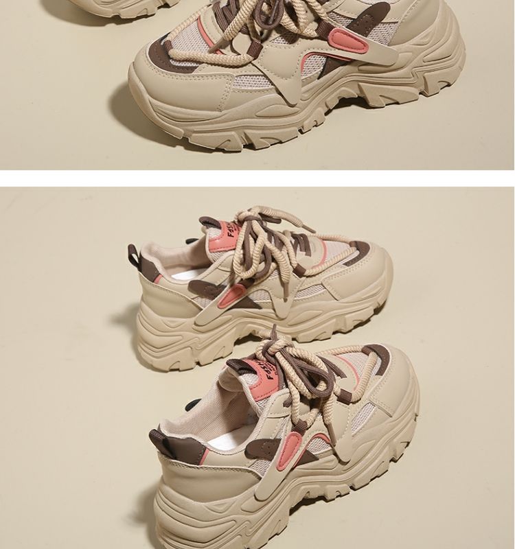 Chaussures de papa pour femmes, nouvelles chaussures à plateforme, chaussures de sport décontractées, chaussures d'étudiant polyvalentes, chaussures à semelles souples, chaussures de voyage antidérapantes_voghion.com