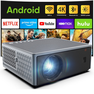New 2025 Home Projector Ultra High Definition 1080P Mobile Phone Screen Projection Autofocus Highlight Bedroom Projector