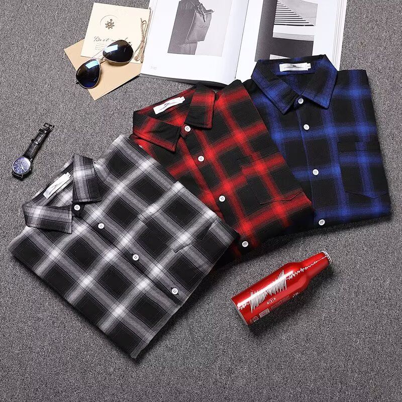 2025 Letter Long-sleeved Shirt Japanese Style Hong Kong Style Ins Loose Shirt Boys Summer Trendy All-match Casual Jacket