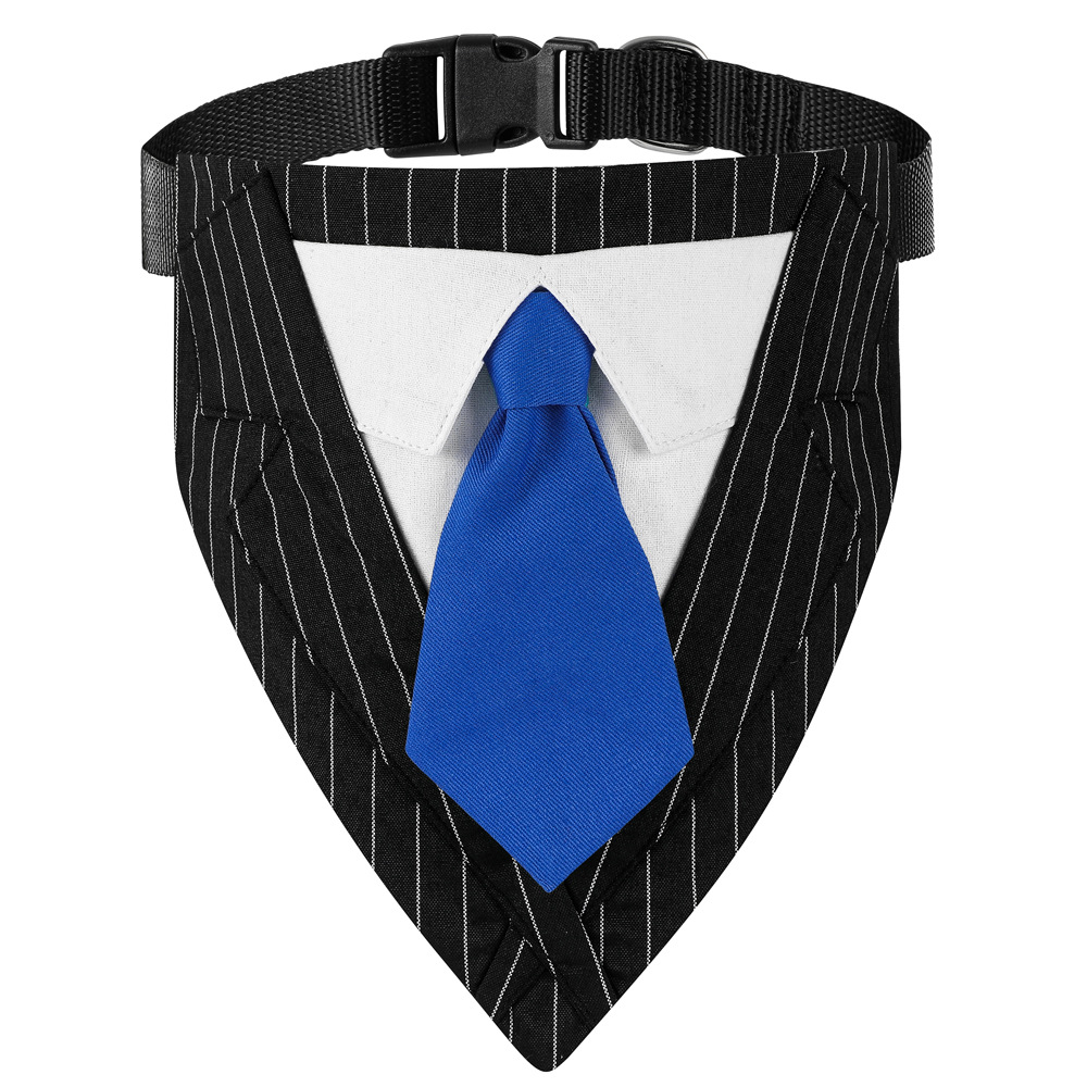 Cross-border exclusivo nuevo traje popular perro triángulo bufanda corbata mascota perro saliva toalla bufanda de la boda