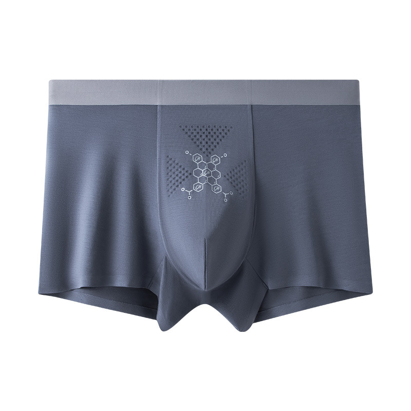 Procesamiento de ropa interior de hombre personalizada modal 7A antibacteriano cómodo masaje bóxer de iones negativos calzoncillos bóxer de ostras