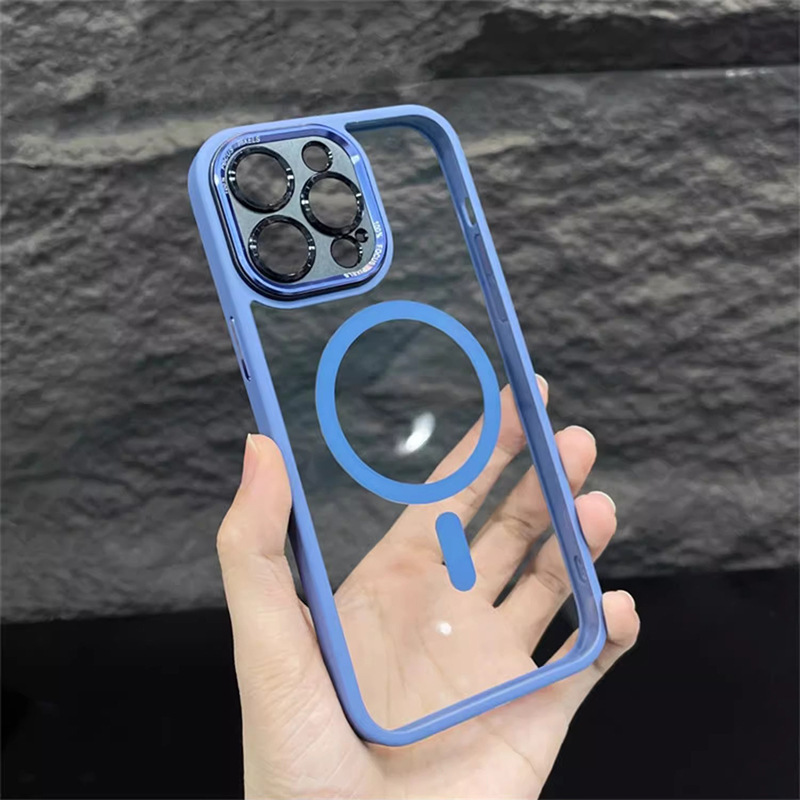 金属镜头适用iphone17手机壳高级感苹果16promax简约15磁吸13硬壳|undefined