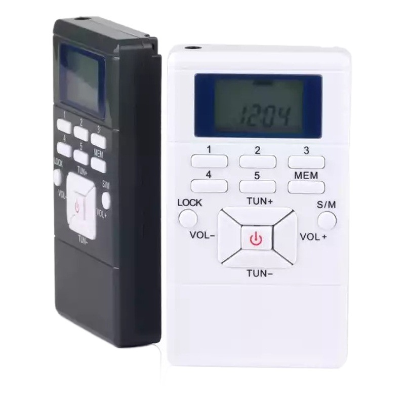 Pequeño mini receptor digital de bolsillo ancianos manga LCD nivel escucha DSP FM Radio Portátil