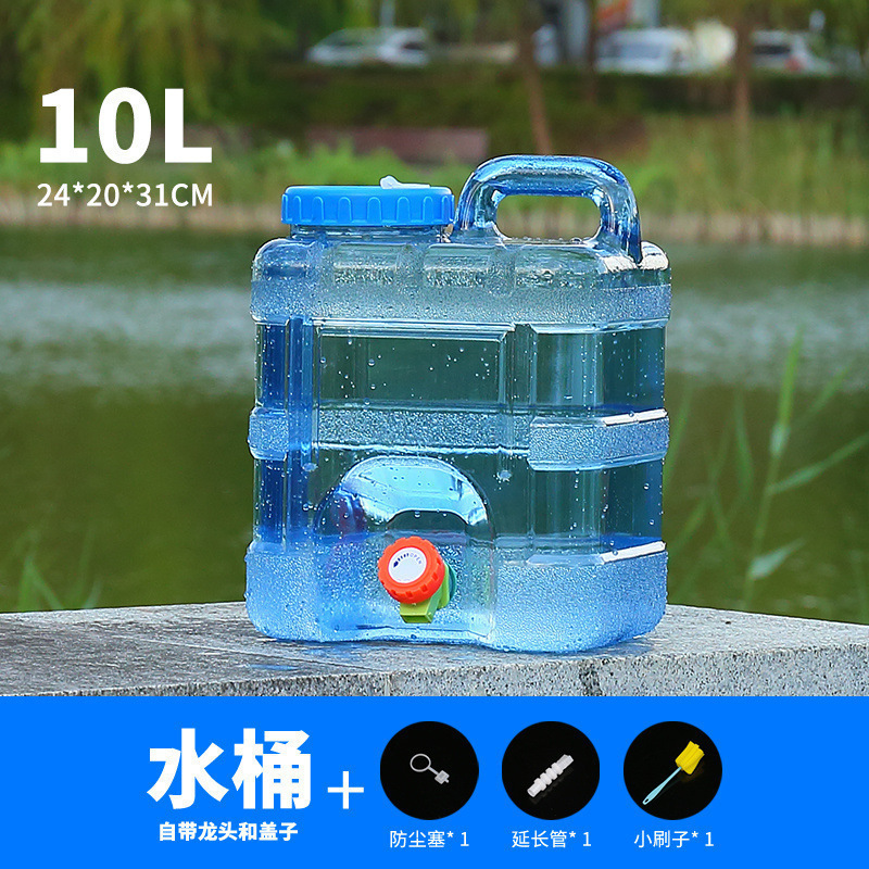 &户外水桶家用储水用车载带龙头蓄水大容量装水饮水桶加厚纯净包|undefined
