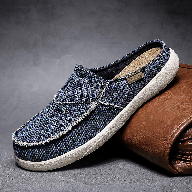 Cross-border plus size Lazy Shoes Half Slippers Light Summer Men's Casual Baotou Slip-on Men's Shoes Wear-resistant Driving Shoes Cross-border plus size Lazy Shoes Half Slippers Light Summer Men's Casual Baotou Slip-on Men's Shoes Wear-resistant Driving Shoes