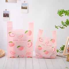 水蜜桃ゴミ袋厚手ゴミ袋梱包袋手提げ袋果物柄手提げ袋プラスチックベストバッグ