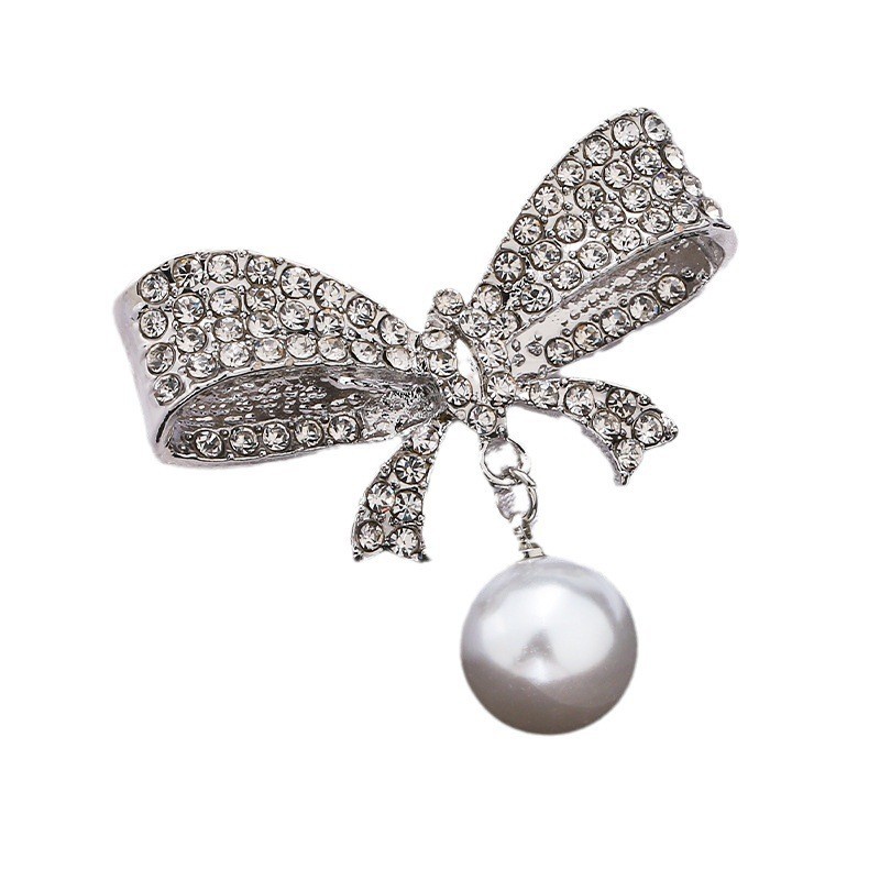 Spilla farfalla elegante per donna, spilletta perla accessorio_voghion.com