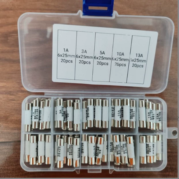 100PCS1A3A5A10A13A бытовой силовой керамический трубчатый предохранитель классификационный комплект 6.3x25mmbs1362