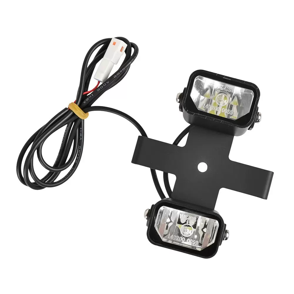 电动滑板车前灯M6双头12-72V自行车零件适用于M6车型电子类加装灯