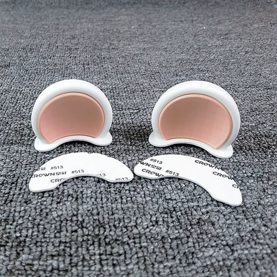 Motorcycle wheel hub, Helmet Bear Ear Decorations - white-pink-bear-ears
