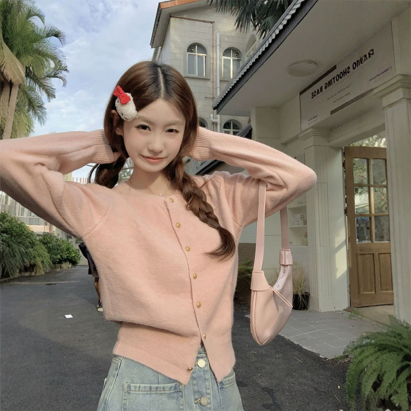New Chanel-Style Knit Cardigan for Outerwear 2026 Autumn and Winter Fashion Sweater Versatile Long-Sleeve Women's Coat Stylish Top