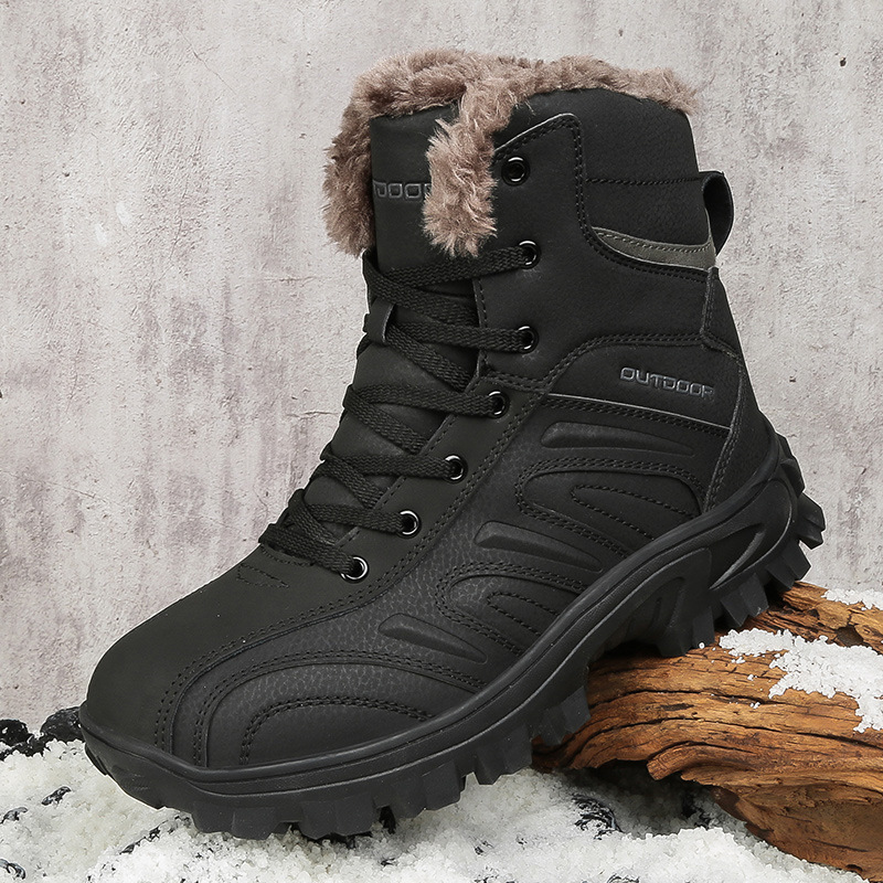 2022 otoño e invierno nuevo ocio deportes de los hombres al aire libre cómodo zapatos de algodón caliente moda botas de nieve al aire libre senderismo zapatos